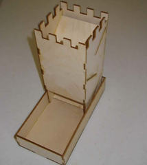 Blue Panther Dice Tower - Natural